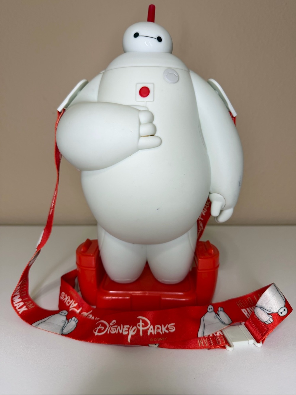 Disney Parks Exclusive Baymax Sip Cup White Character Crossbody Trinket Holder
